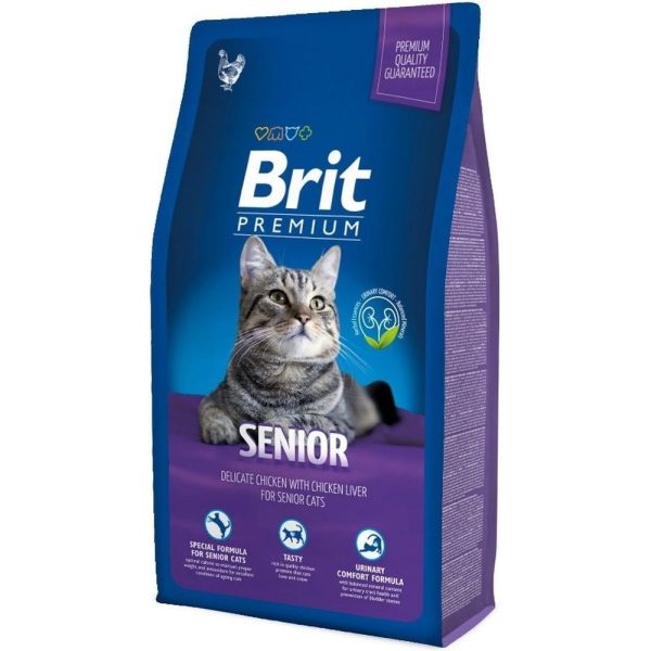 Brit Premium Cat Senior 2 formatos 15 kg 8 kg clinicavetdream